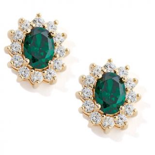 171 034 absolute 2 22ct absolute emerald color princess style stud
