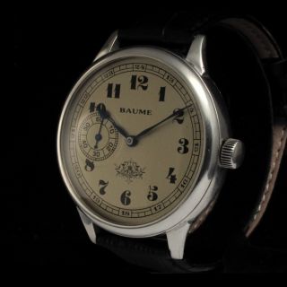 Mens Delightful 1910s Baume Switzerland Vintage Extraordinary Watch