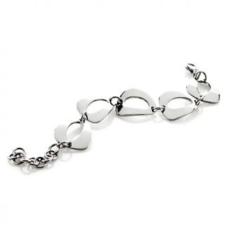 185 369 stately steel stately steel high polished open link 7 bracelet