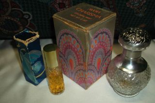 Vintage Avon Charisma Mist 2 oz Bottle and Heres My Heart Roll on ORG