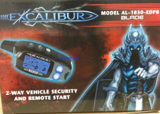 Excalibur Blade Al 1830 Edpb Remote Start Car Alarm New