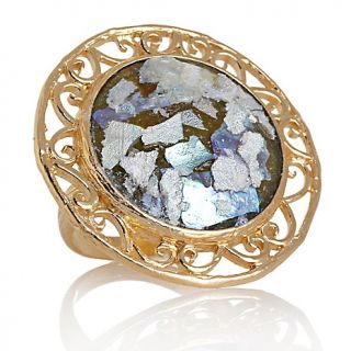 190 513 noa zuman jewelry designs blue roman glass round swirl ring