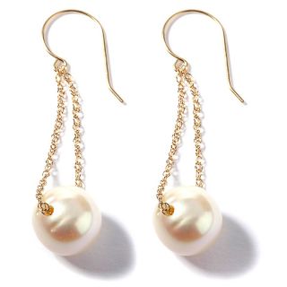 192 534 14k 9 5mm white cultured freshwater pearl earrings rating 2 $