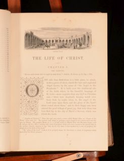 C1874 Life of Christ by Frederic w Farrar with Original Illustrations