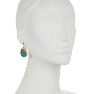 Jewelry Earrings Drop Universal Vault Simulated Turquoise Gold