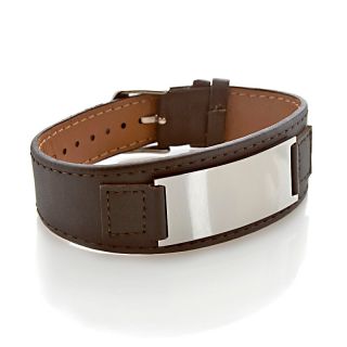  steel id and leather strap bracelet d 20121214100635203~227071_199