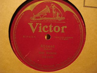 78 Evan Williams Absent 1910 1 Sided Victor 64109 VG VG