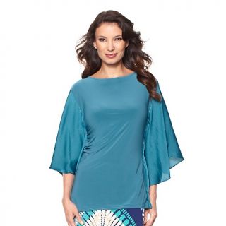 187 269 csc studio tone on tone batwing top with side shirring rating