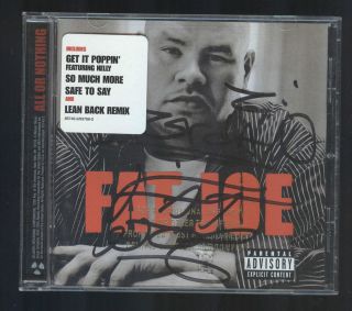 Fat Joe CD All or Nothing SIGNED AUTOGRAPHED INSERT Eminem Jennifer