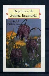 Flowers Frittilaria Meleagris Guinea Ecuatorial s s MNH