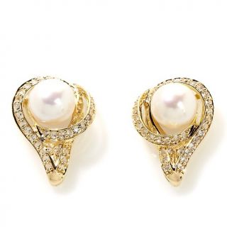 192 516 9 5 10mm cultured freshwater pearl and white topaz vermeil