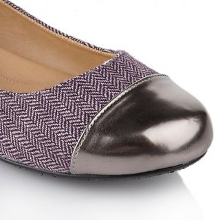theme tweed ballet flat with patent toe cap d 00010101000000~203861