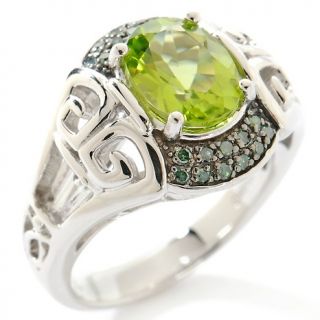 Victoria Wieck Victoria Wieck 2.01ct Peridot Green Diamond and White