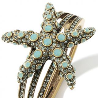 Heidi Daus Sea ing Stars Crystal Accented Bangle Bracelet