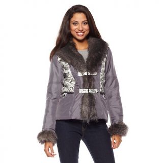 213 624 a by adrienne landau ski jacket with faux fur trim rating 3 $