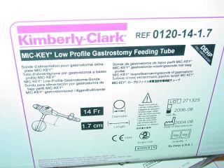 Kimberly Clark Mic Key Gastrostomy Feeding Tube