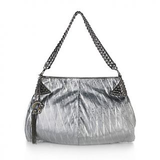 207 919 sharif couture art deco metallic leather hobo rating 1 $ 399