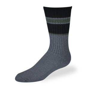 Timberland Mens Vintage Tweed Crew Socks Grey Olive 1 Pair