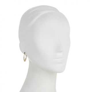 221 281 michael anthony jewelry 10k diamond cut oval hoop earrings