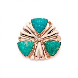 225 800 mine finds by jay king alicia turquoise desert rose pendant