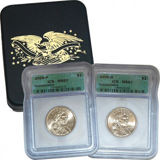 212 043 coin collector 2006 ms67 sacagawea dollar pair rating 2 $ 49