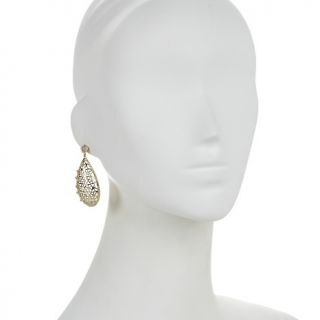 Jewelry Earrings Drop Bellezza Amaranta Rose Quartz and CZ Drop