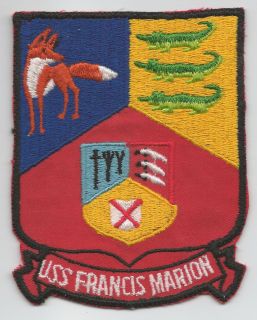 1960s 70s APA 249 USS Francis Marion Patch