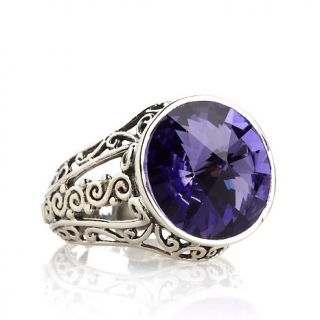 223 548 sajen purple crystal solitaire sterling silver ring rating 4 $