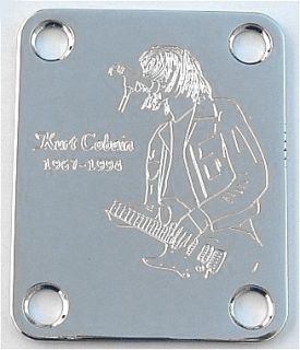 Guitar Parts Neck Plate Custom Engraved Fit Fender Kurt Cobain Nirvana