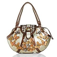  sharif under the sea linen and leather jeweled tote $ 89 95 $ 229 90