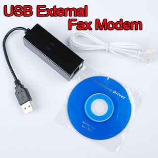 New External 56Kbs USB 2.0 V.92/90 Dial Up Voice Fax DATA Modem