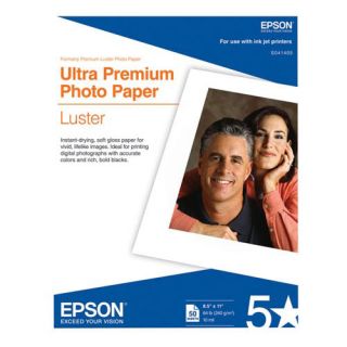 Epson S041405 Ultra Premium Photo Paper Luster 50 Sheets 8 5 x 11