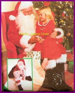  Extra Large Sewing Pattern Doll Christmas Gift Bag Costume 8992