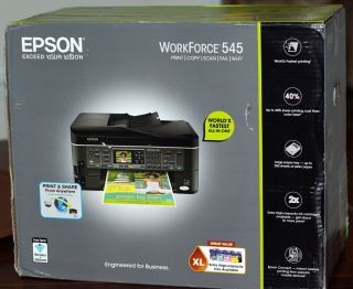 NIB Epson WorkForce 545 All In One Wireless Inkjet Printer Copy Scan