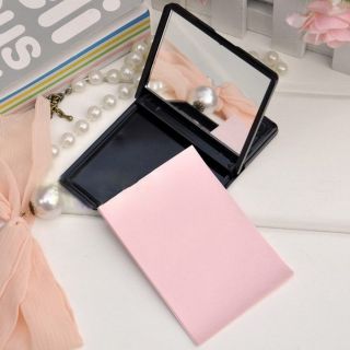  Rose Pattern Mirror Case with Facial Oil Blotting Paper S08