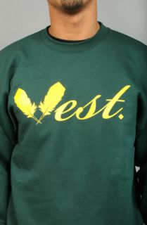 Halloway West Crewneck GreenYellow Concrete