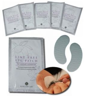 You could buy the lint free eye patches specially for eyelash