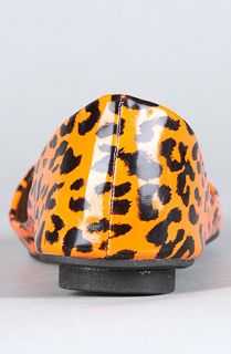 Fiebiger The Electric Leopard Flat in Neon Orange Red