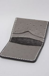 Holliday The Daytona Cardholder in Grey Ostrich