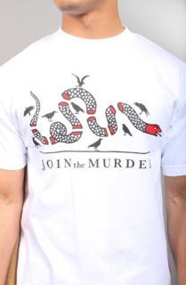 Halloway Join the Murder Tee White Concrete