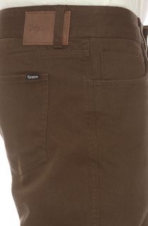 Brixton The Reserve Pants in Brown Concrete