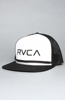RVCA The Harlow Trucker Hat in Black Concrete