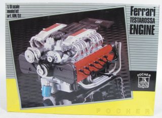 Pocher Ferrari Testarossa Engine 1 8 Scale Model Kit KM 51