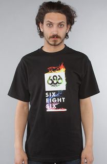 686 The Smoke Stack Tee in Black Concrete