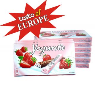 Ferrero Yogurette 100g 3 5oz Chocolates with Strawberry Yogurt Filling