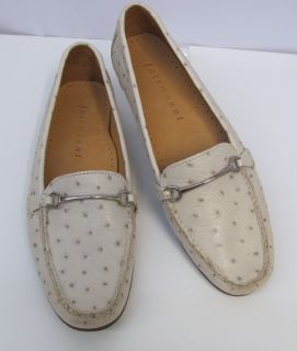 New Fairmount Ostrich Loafers Leather Beige Silver Hardware $182 00 7