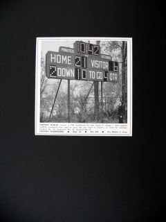 Fair Play Scoreboards Football Scoreboard 1963 Print Ad Advertisement