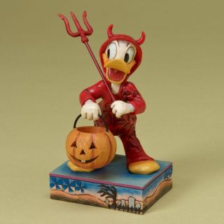 Jim Shore Disney Traditions Devil Donald Duck Halloween Figurine