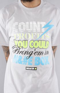 Sneaktip The Counts The Profit Tee in Silver
