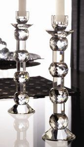 Fifth Avenue Crystal Zermat 10 inch Ball Candle Holders